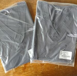 Jockey Charcoal V-Neck Scrub Tops